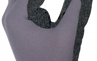 Thumb and index finger grip on a Safer Grip by OPNBar glove